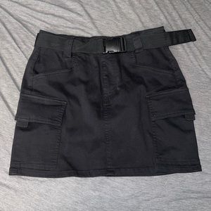 COPY - Black Cargo Skirt